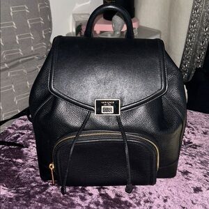 Kate Spade Black Leather Backpack, Excellent cond. Pls read!
